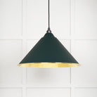 From The Anvil's Hammered Brass Hammered Brass Hockley Pendant