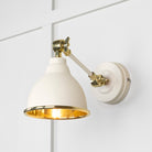 From The Anvil's Smooth Brass Smooth Brass Brindley Wall Light