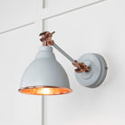 From The Anvil's Hammered Copper Hammered Copper Brindley Wall Light
