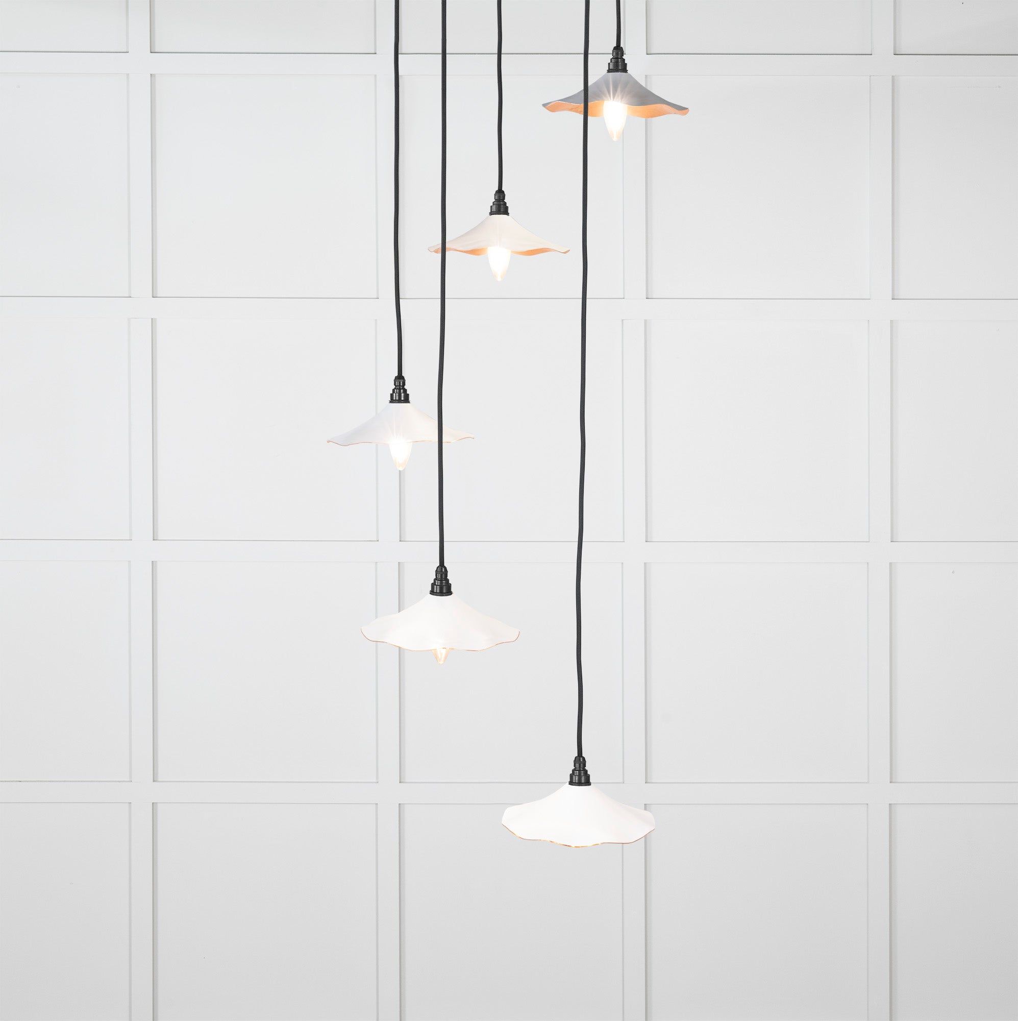 From The Anvil's Smooth Copper Smooth Copper Flora Cluster Pendant