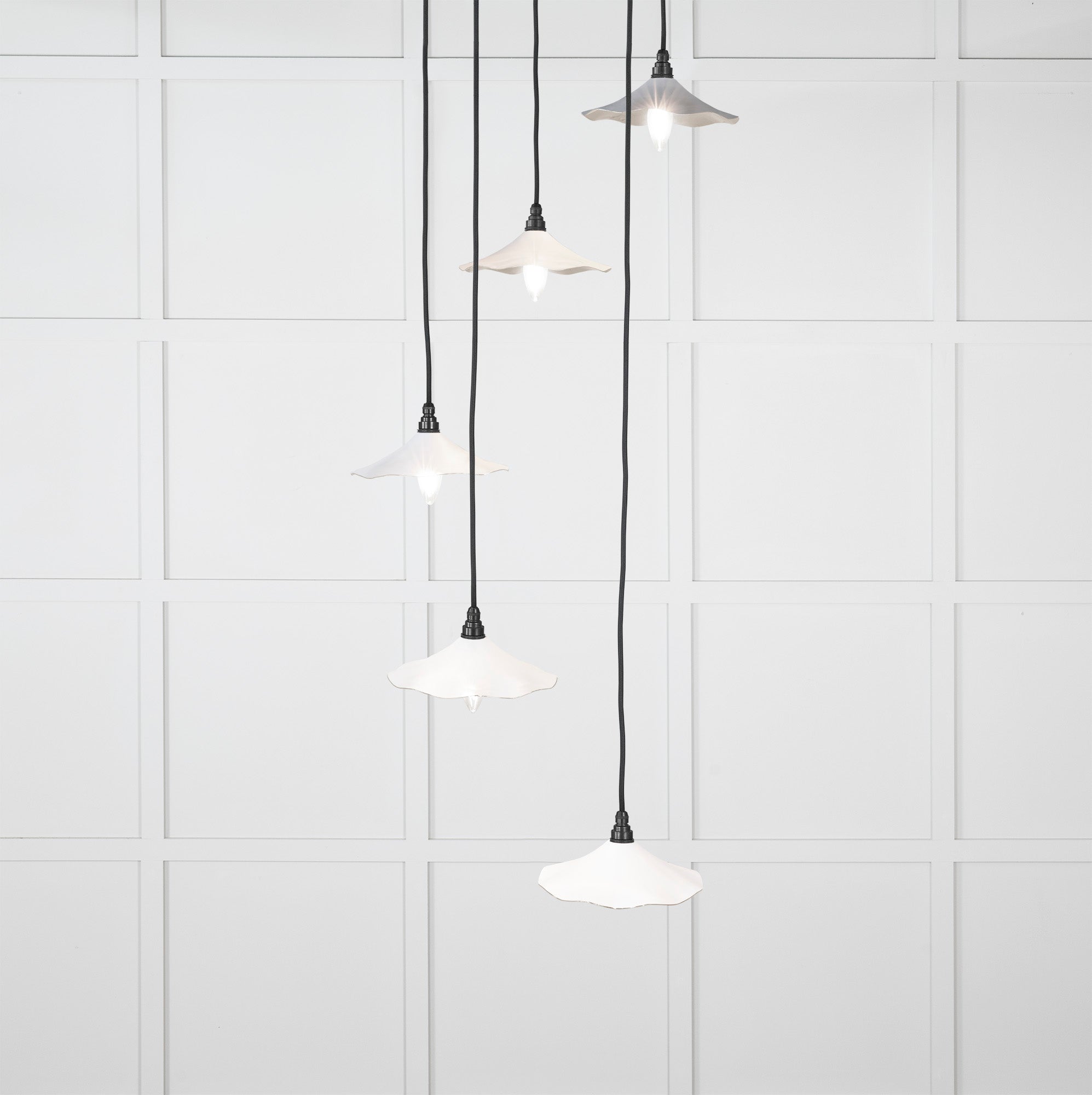 From The Anvil's Smooth Nickel Smooth Nickel Flora Cluster Pendant