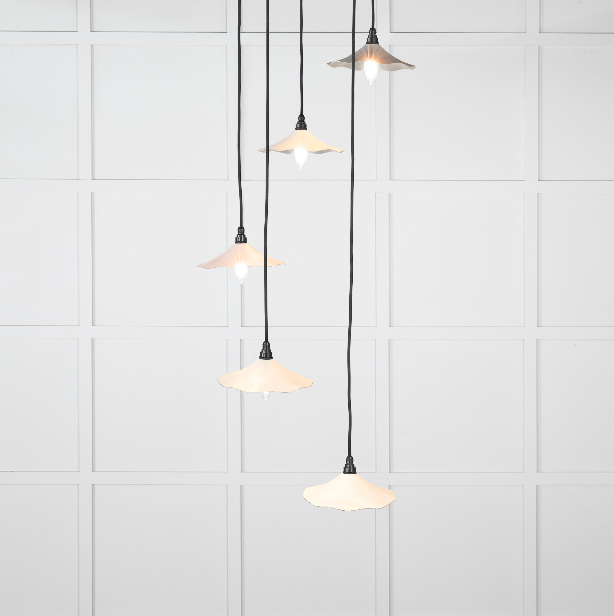 From The Anvil's Smooth Nickel Smooth Nickel Flora Cluster Pendant