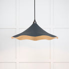 From The Anvil's Smooth Brass Smooth Brass Flora Pendant