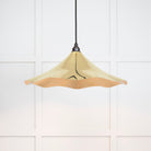 From The Anvil's Smooth Brass Smooth Brass Flora Pendant