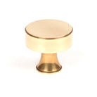 From The Anvil's Aged Brass Scully Cabinet Knob