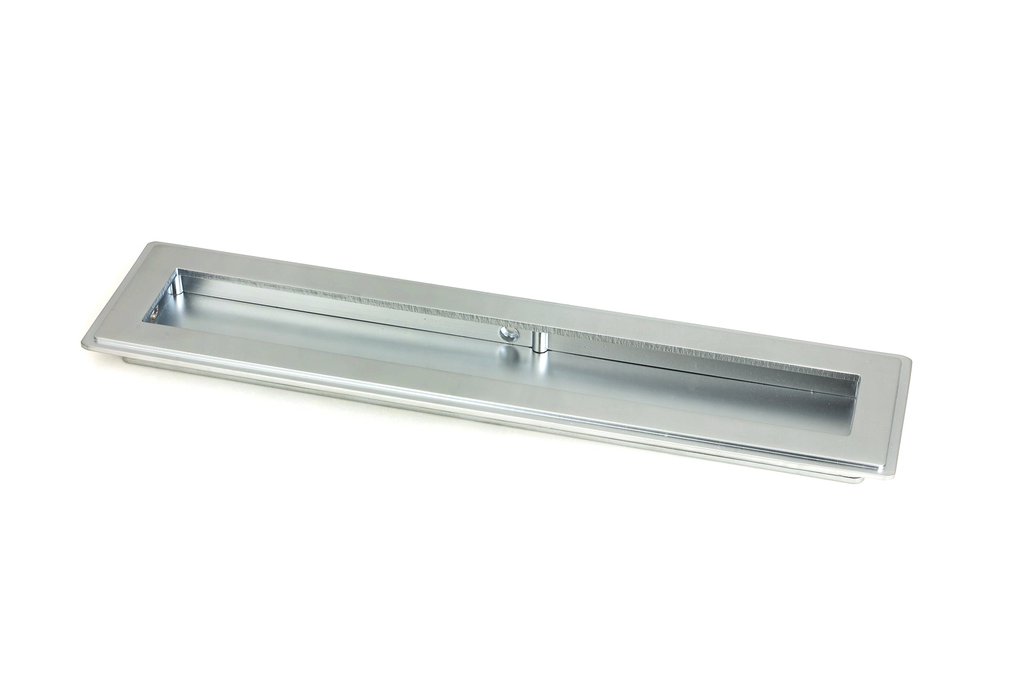 From The Anvil's Satin Chrome Art Deco Rectangular Pull