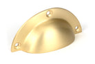From The Anvil's Satin Brass Plain Drawer Pull