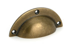 From The Anvil's Burnished Brass Plain Drawer Pull