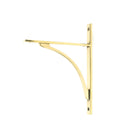 From The Anvil's Aged Brass Apperley Shelf Bracket