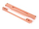 From The Anvil's Polished Bronze  ½" Rebate Kit for Euro Din Sash Lock
