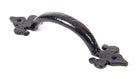 From The Anvil's Black Cast Fleur-De-Lys Pull Handle