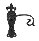 From The Anvil's Black Curly Lever Bathroom Set