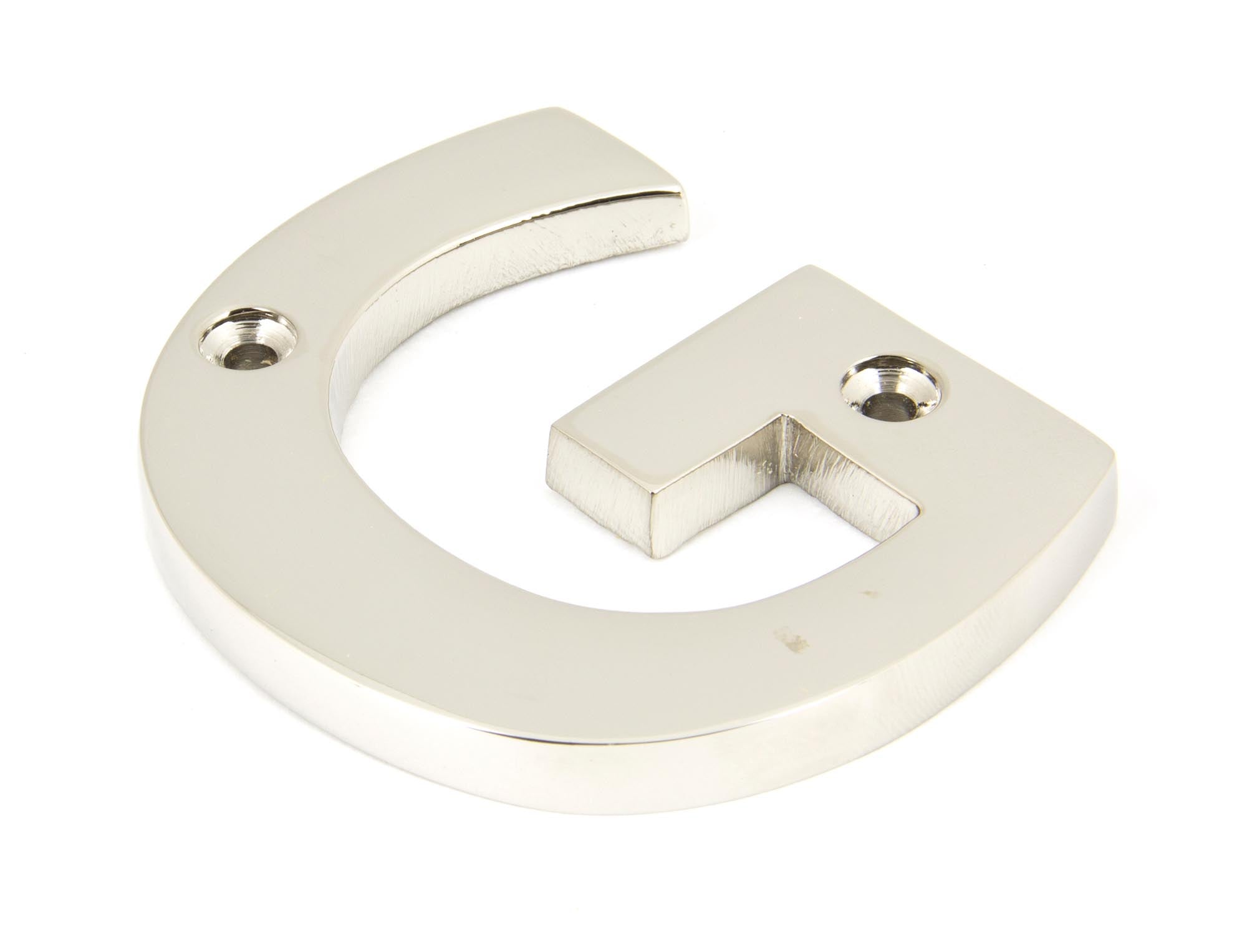 From The Anvil's Polished Nickel Polished Nickel Letter