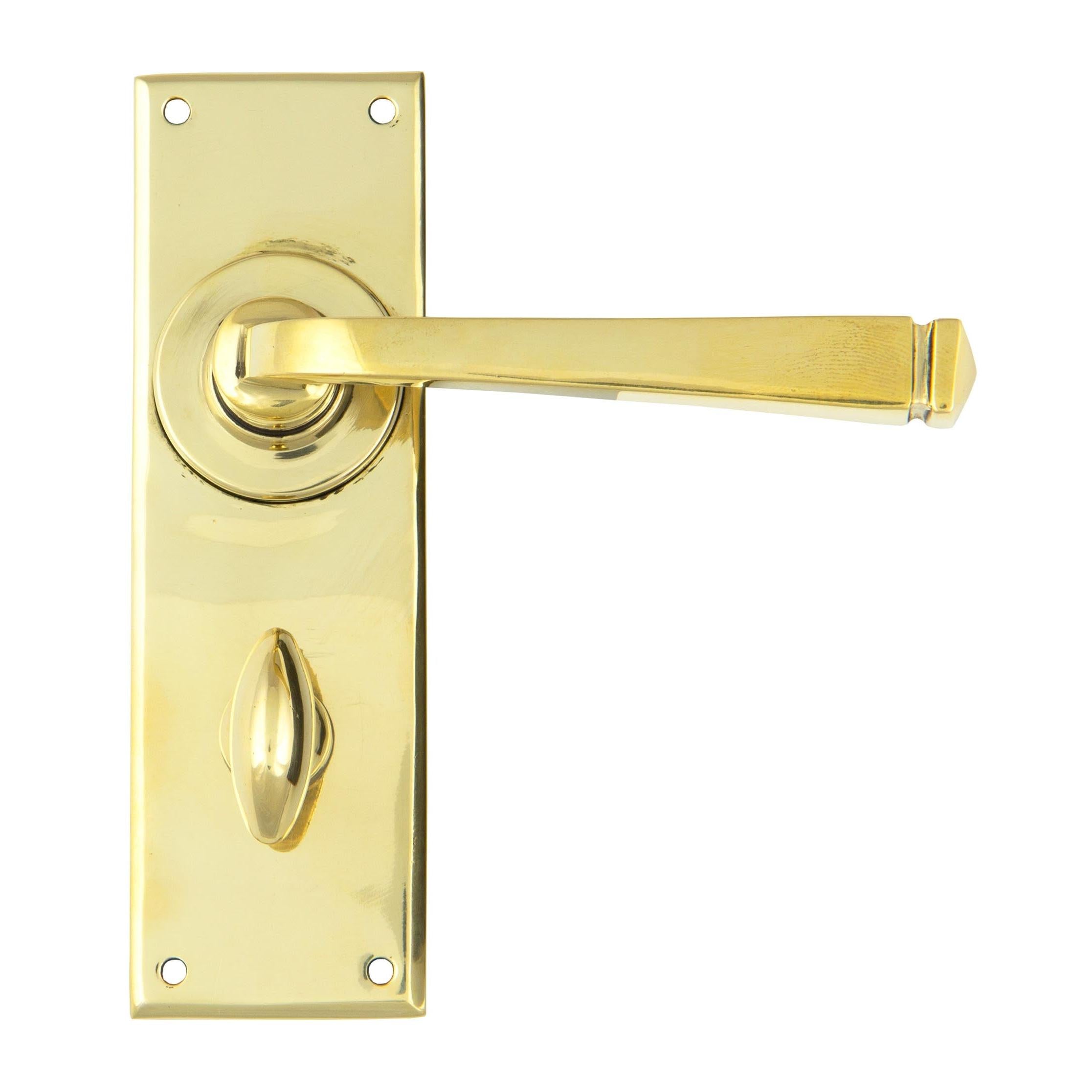From The Anvil's Aged Brass Avon Lever Bathroom Set