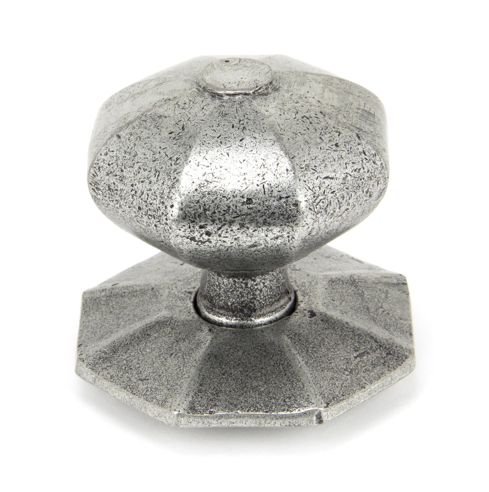 From The Anvil's Pewter Patina Octagonal Centre Door Knob