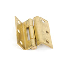 From The Anvil's  2 ½" Self-Coloured Brass Stormproof Hinge 1951 (pair)