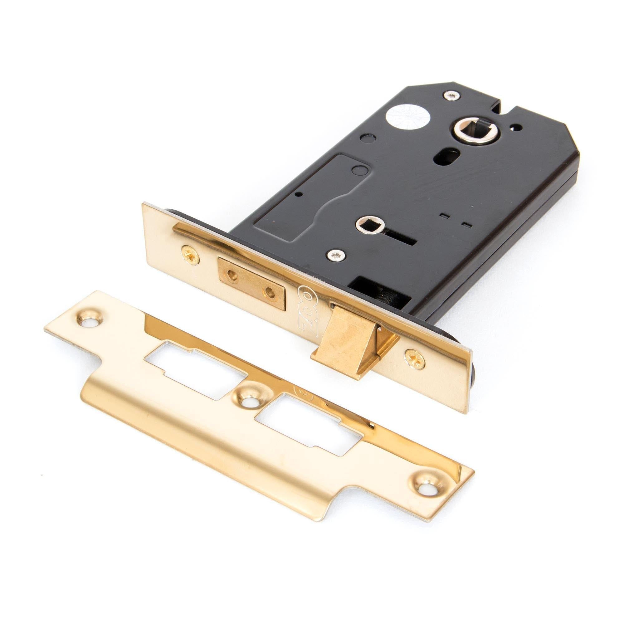 From The Anvil's PVD Brass Horizontal Bathroom Lock