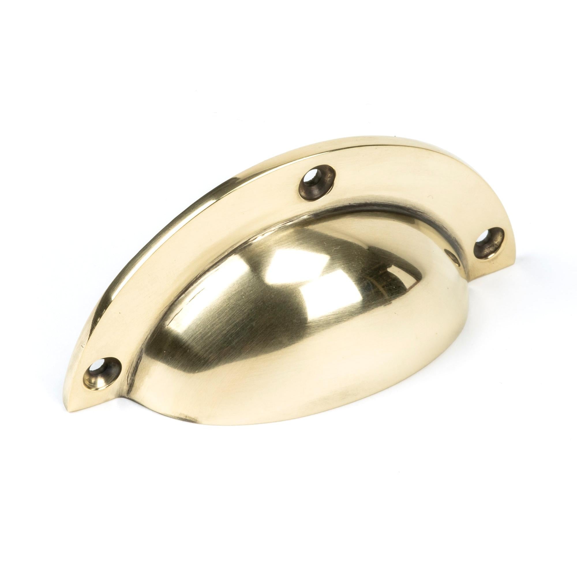 From The Anvil's Aged Brass Plain Drawer Pull