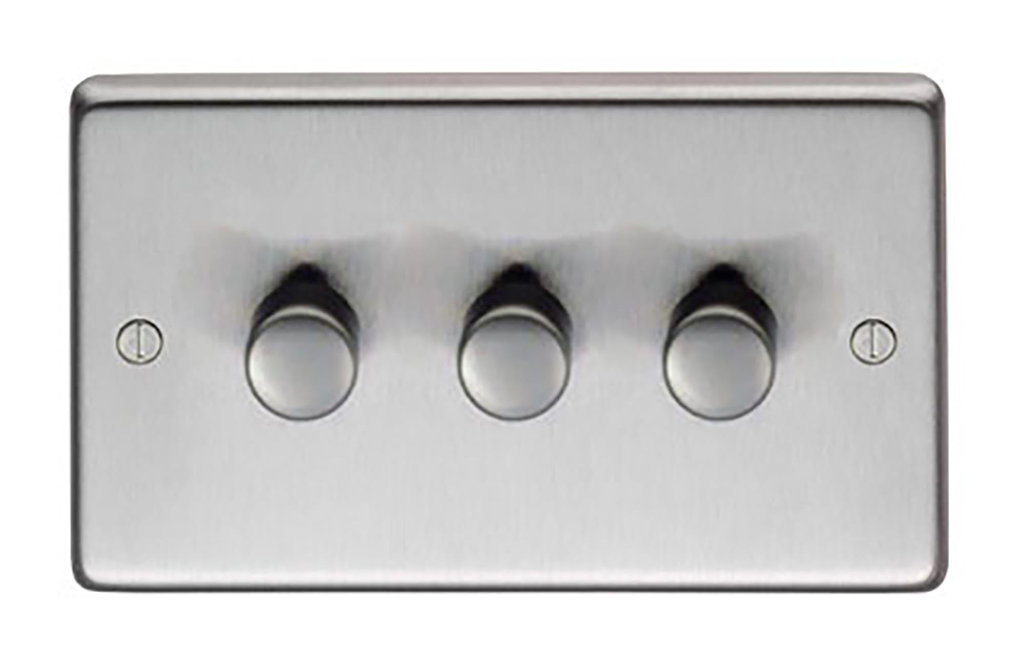 From The Anvil's Satin Stainless Steel LED Dimmer Switch