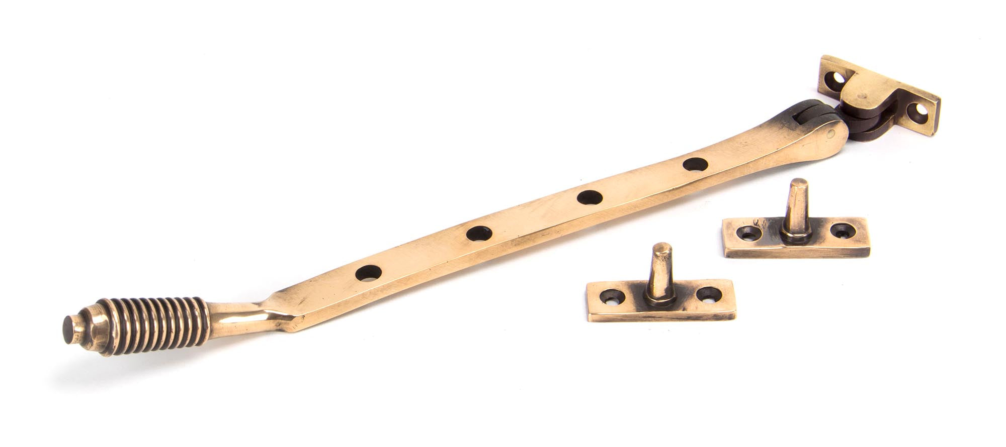 From The Anvil's Polished Bronze Reeded Stay