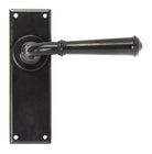 From The Anvil's Black Regency Lever Latch Set