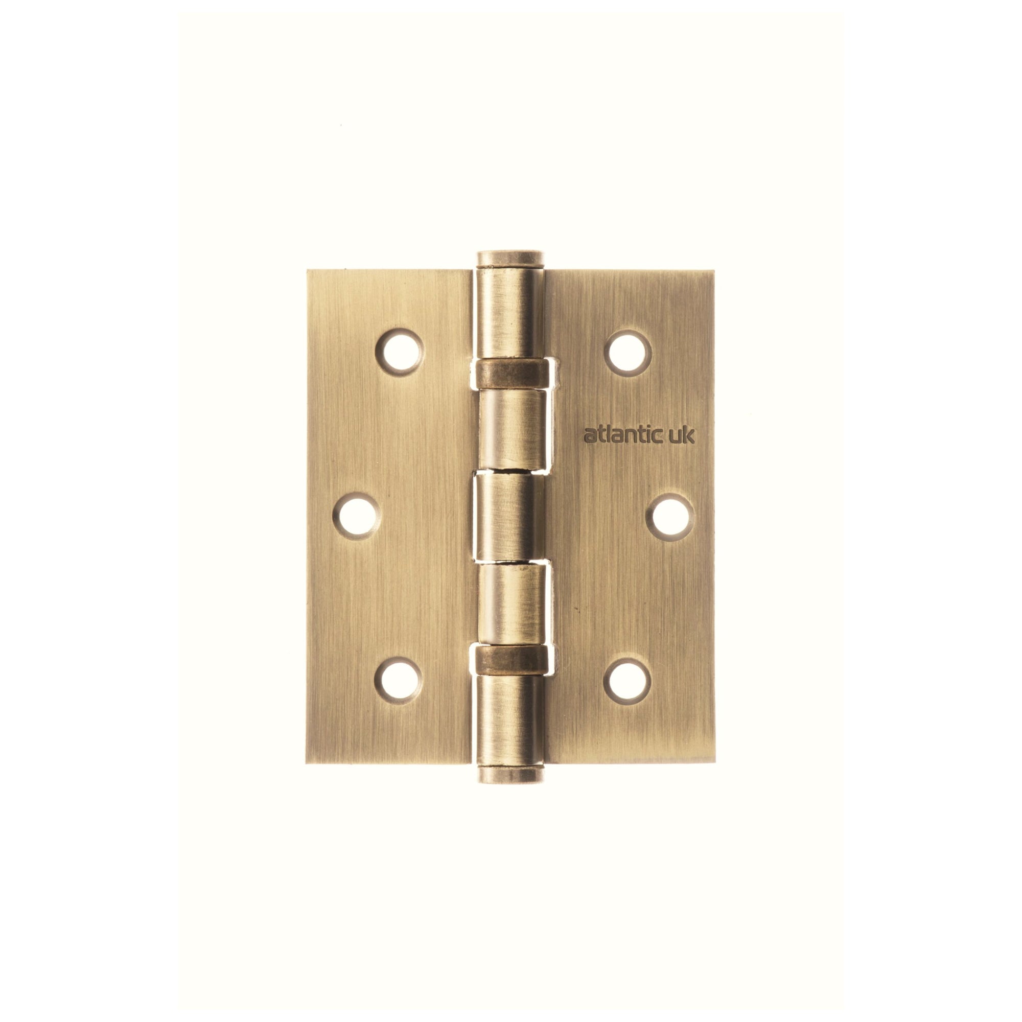 Atlantic Ball Bearing Hinges 3" x 2.5" x 2.5mm - Matt Antique Brass