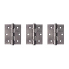 Atlantic Ball Bearing Hinges 3" x 2.5" x 2.5mm set of 3 - Matt Gun Metal