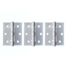 Atlantic Ball Bearing Hinges 3" x 2.5" x 2.5mm set of 3 - Satin Chrome