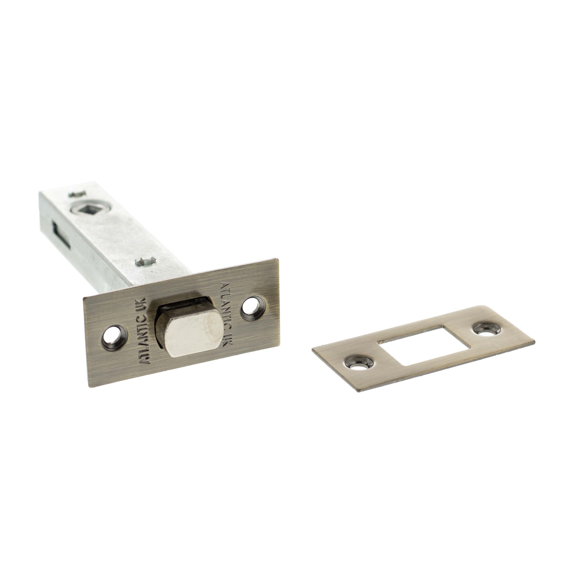 Atlantic Tubular Deadbolt 4" - Antique Brass
