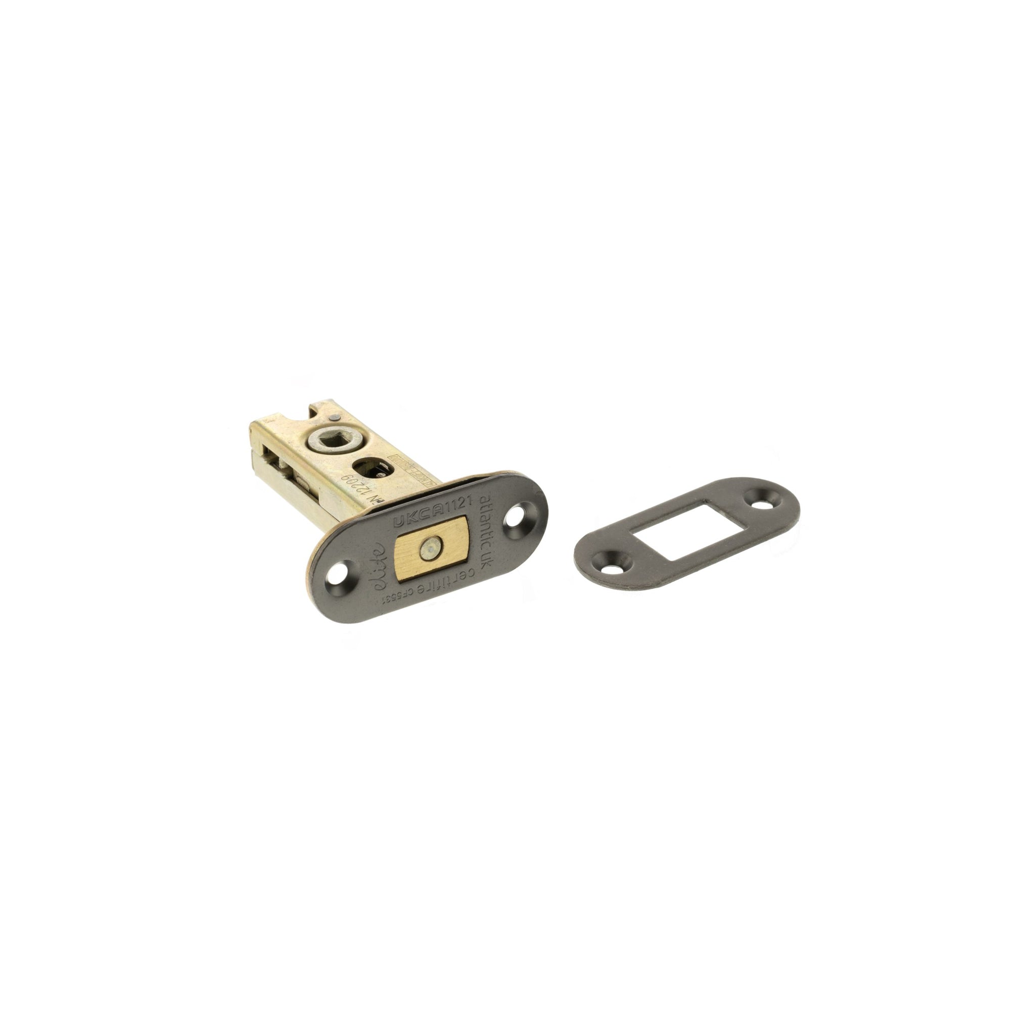 Atlantic Radius Fire-Rated CE Marked Bolt Through Tubular Deadbolt 2.5" - Distressed Silver