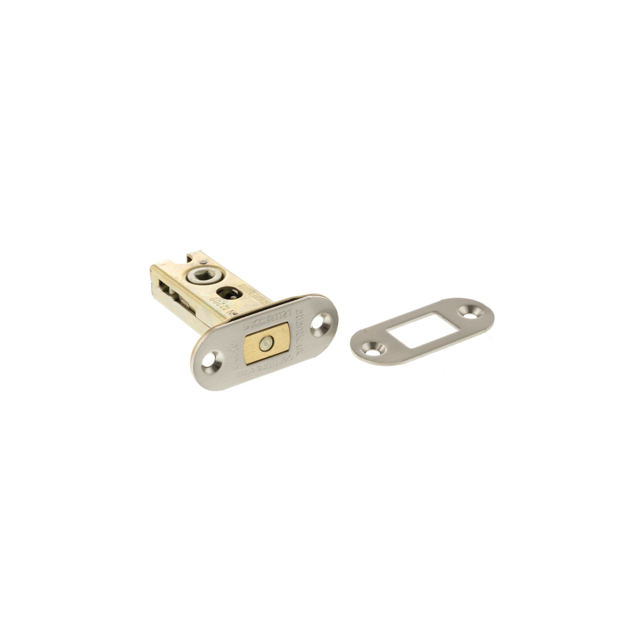 Atlantic Radius Fire-Rated CE Marked Bolt Through Tubular Deadbolt 2.5" - Satin Nickel
