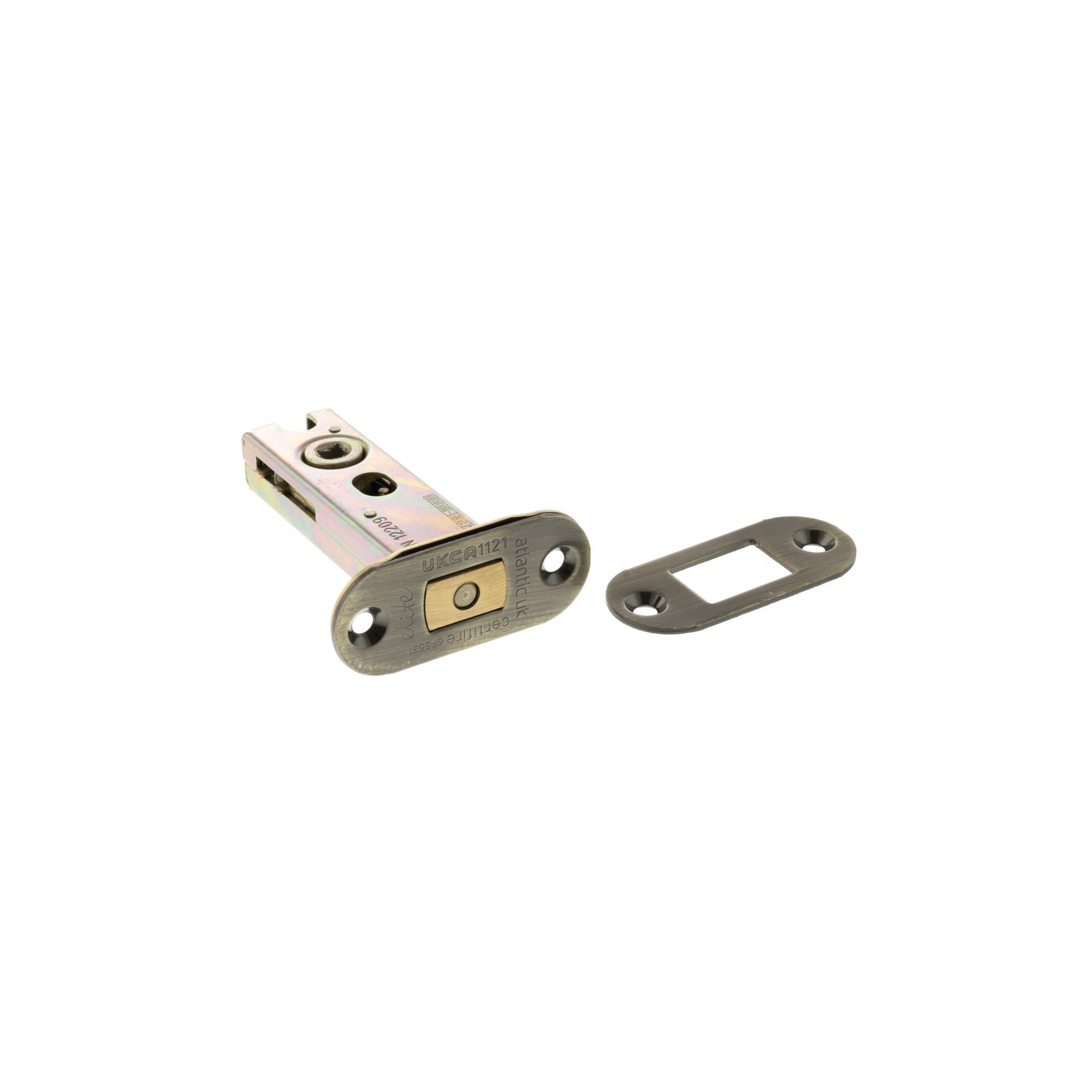 Atlantic Radius Fire-Rated CE Marked Bolt Through Tubular Deadbolt 3" - Antique Brass