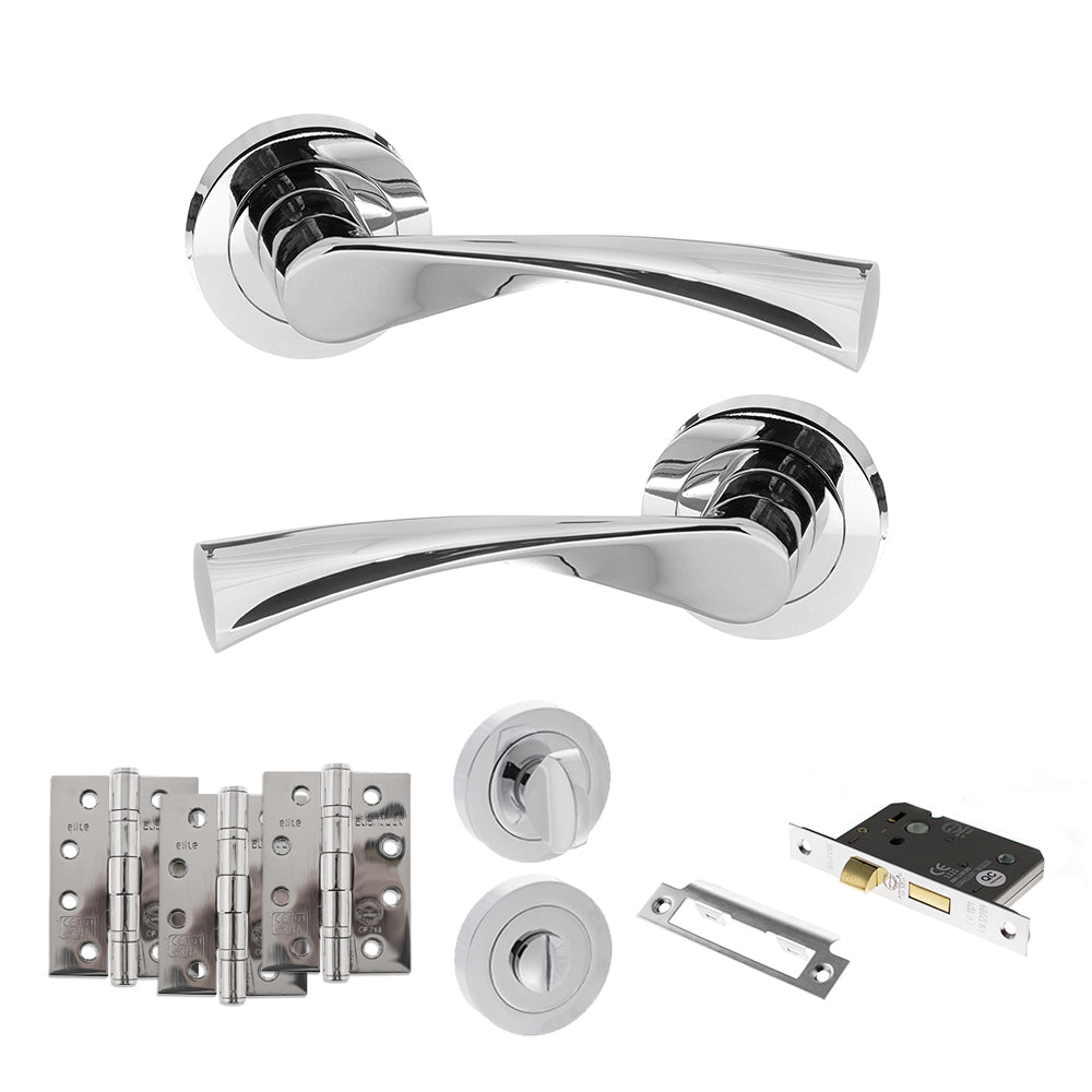 Colorado Door Handle Pack in Polished Chrome