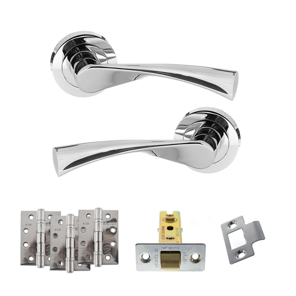 Colorado Door Handle Pack in Polished Chrome