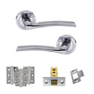 Eco Swell Door Handle Pack in Polished Chrome