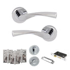Eco Aqua Door Handle Pack in Polished Chrome