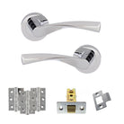 Eco Aqua Door Handle Pack in Polished Chrome