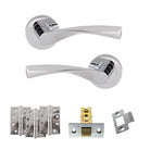 Eco Aqua Door Handle Pack in Polished Chrome