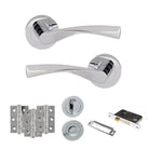 Eco Aqua Door Handle Pack in Polished Chrome