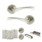 Eco Aqua Door Handle Pack in Satin Nickel