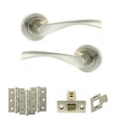 Eco Aqua Door Handle Pack in Satin Nickel