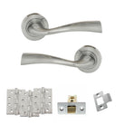 Eco Wave Door Handle Pack in Polished Chrome