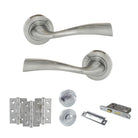 Eco Wave Door Handle Pack in Polished Chrome