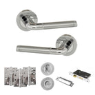 Eco Ocean Door Handle Pack in Polished Chrome