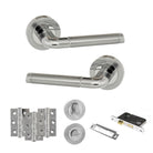 Eco Ocean Door Handle Pack in Polished Chrome