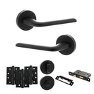 Eco Surf Door Handle Pack in Matt Black