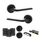 Eco Surf Door Handle Pack in Matt Black