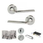 Eco Surf Door Handle Pack in Polished Chrome
