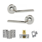 Eco Surf Door Handle Pack in Polished Chrome
