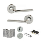 Eco Surf Door Handle Pack in Polished Chrome